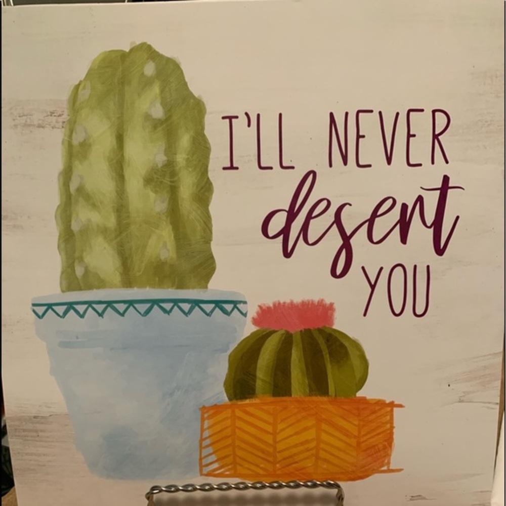 “I’ll never desert you” print